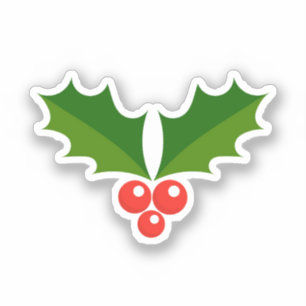 Pegatina Holly berries Christmas Sticker