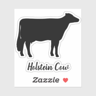 Pegatina Holstein Cow Silhouette Vinyl