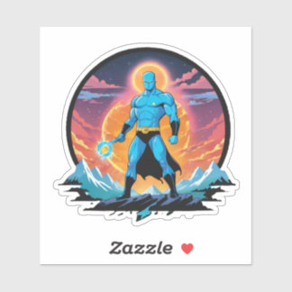 Pegatina hombre azul del Norte10