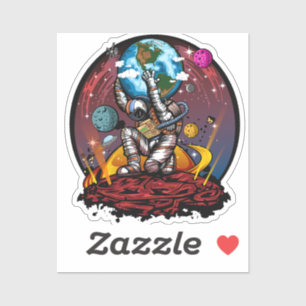 Pegatina Hombre del espacio de Atlas