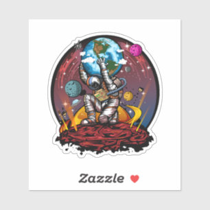 Pegatina Hombre del espacio de Atlas