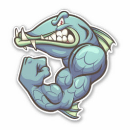 Pegatina Hombre duro - Barracuda