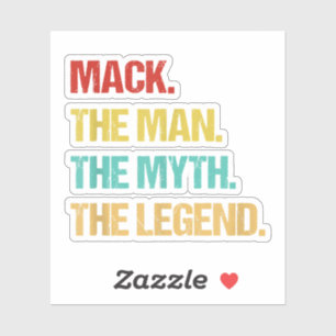 Pegatina Hombres Mack El Hombre El Mito La Leyenda