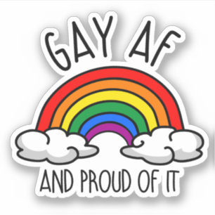 Pegatina HOMO AF y orgulloso de ello
