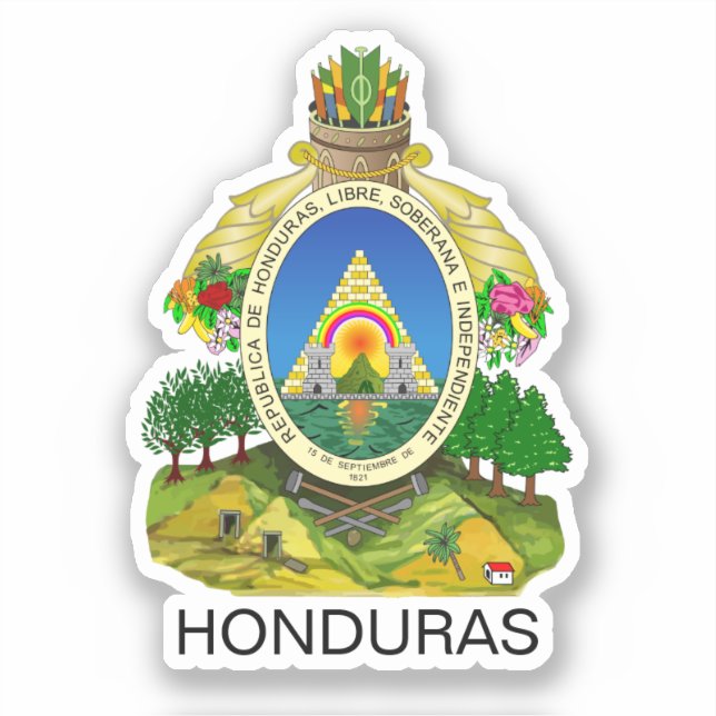Pegatina Honduras (Anverso)