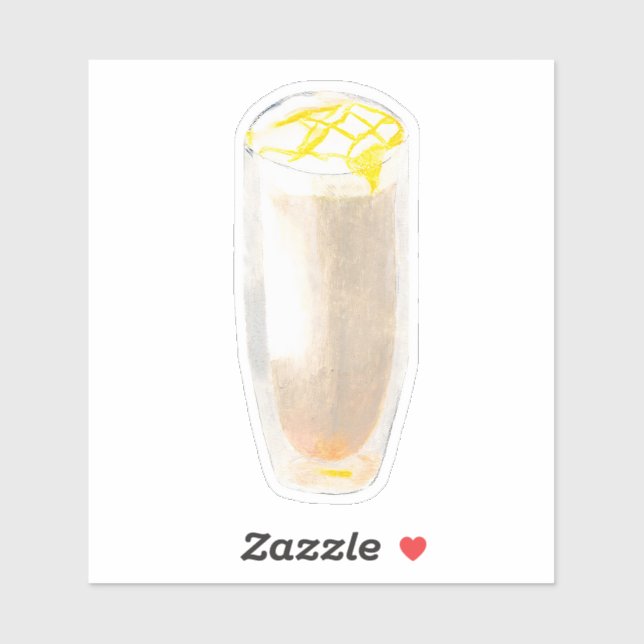 Pegatina Honey Vanilla Tea Latte (Hoja)