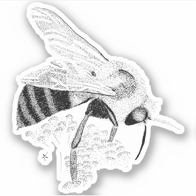 Pegatina Honeybee (Anverso)