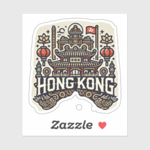 Pegatina Hong Kong