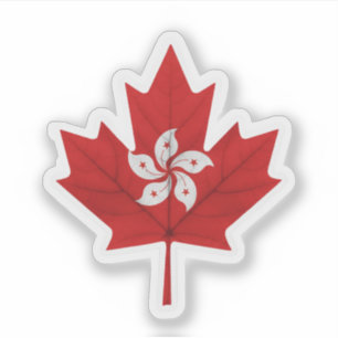 Pegatina Hongkonés canadiense