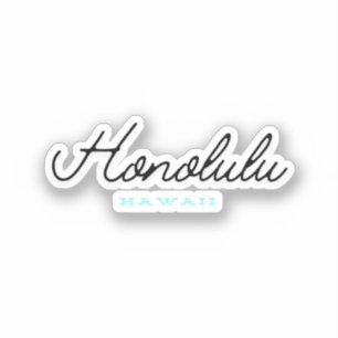 Pegatina Honolulu Hawái