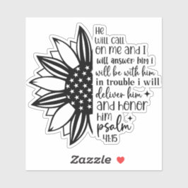 Pegatina Honor Him Christian Faith 