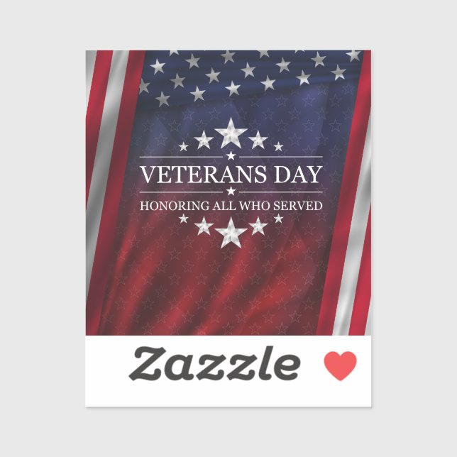 Pegatina Honrar a los que sirvieron (Hoja)