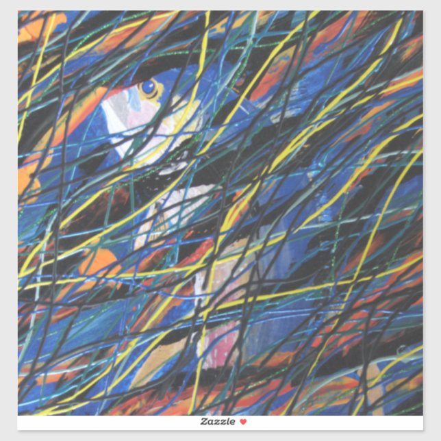 Pegatina Hooky de la escuela (Hoja)