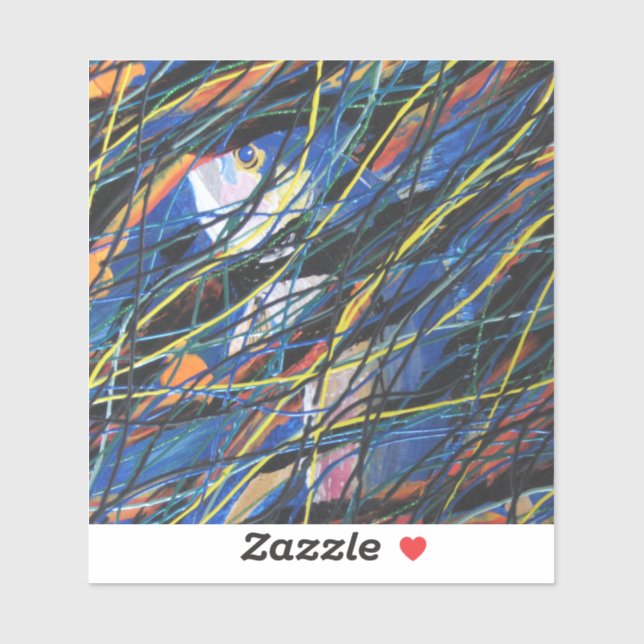 Pegatina Hooky de la escuela (Hoja)