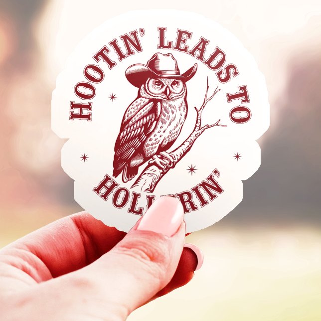 Pegatina Hootin' lleva a Hollerin' Owl Vinyl (Subido por el creador)
