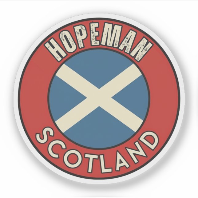 Pegatina Hopeman, Escocia (Anverso)