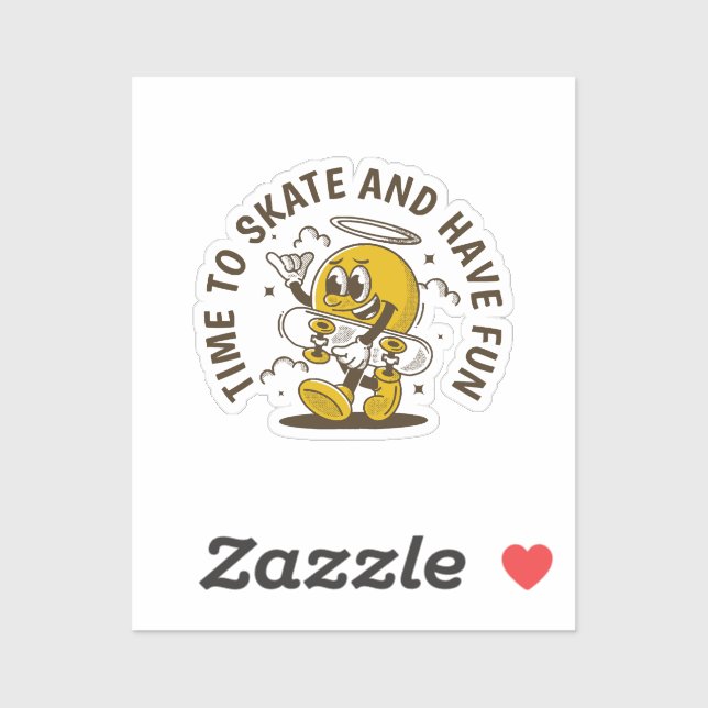 Pegatina Hora de patinar (Hoja)