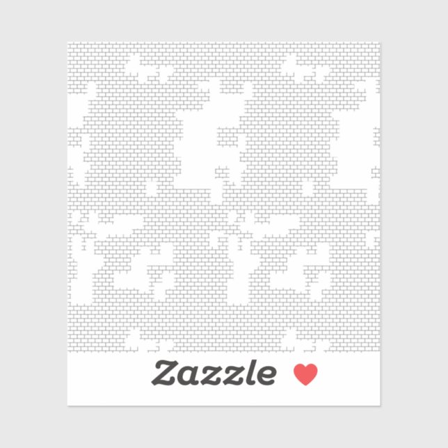 Pegatina Horizontal, porcelana, SeaCustom-Cut Vinyl Pegatin (Hoja)