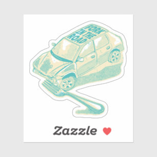 Pegatina Horquilla en el accidente de tráfico