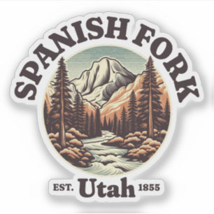 Pegatina Horquilla española, Utah