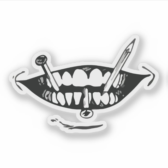 Pegatina Horror anime art (Anverso)