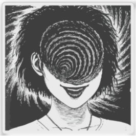 Pegatina Horror anime girl 