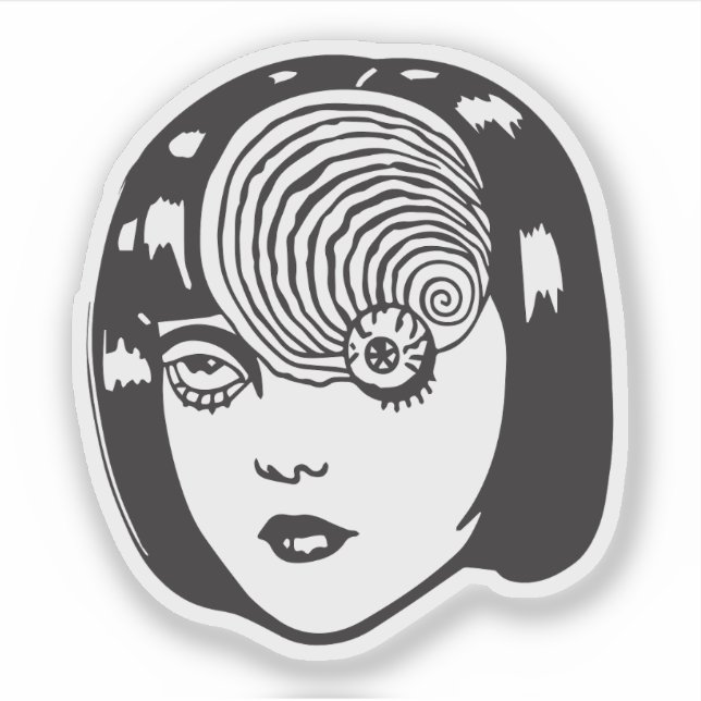 Pegatina Horror anime girl  (Anverso)