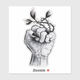 Pegatina Horror arte Black Magic Ring Hand Dark Fantasy