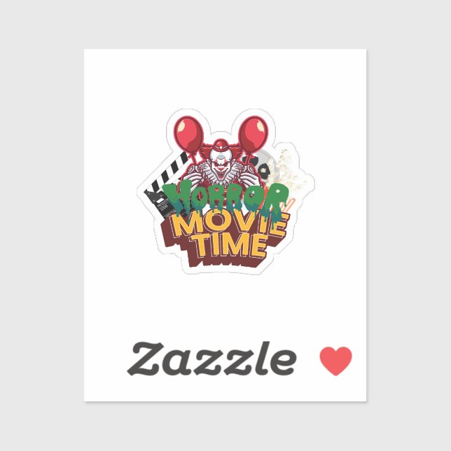 Pegatina Horror Movie Time Clown Sticker (Hoja)