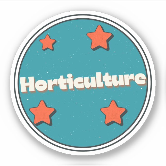 Pegatina Horticultura (Anverso)