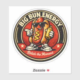 Pegatina Hot Dog - Big Bun Energy - Foodie Fiends