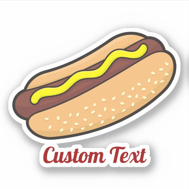Pegatina Hotdog (Anverso)