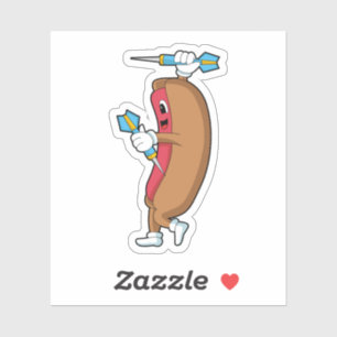 Pegatina Hotdog en Darts con Dart.PNG