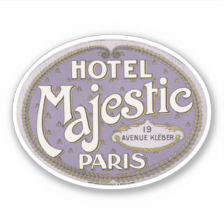 Pegatina Hotel Majestic Paris