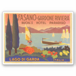Pegatina Hotel Paradiso Fasoan Gardone Riviera