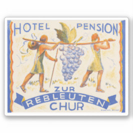 Pegatina Hotel Pension Suiza