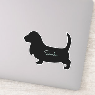 Pegatina Hound personalizado de Basset
