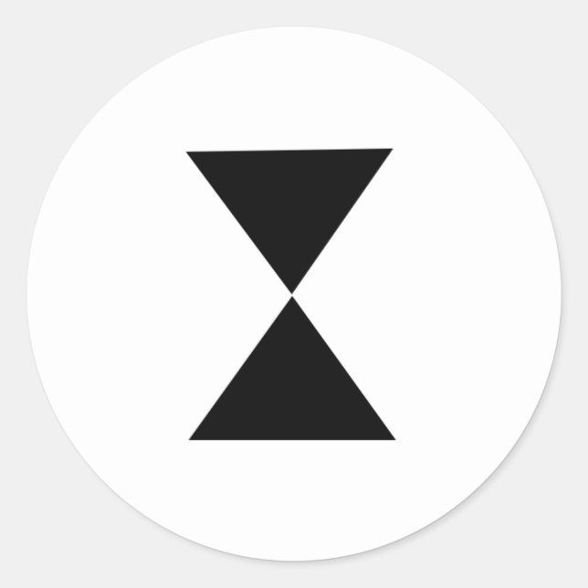 Pegatina Hourglass (Anverso)