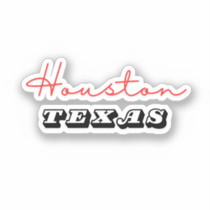 Pegatina Houston Texas