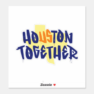 Pegatina Houston Texas Juntos