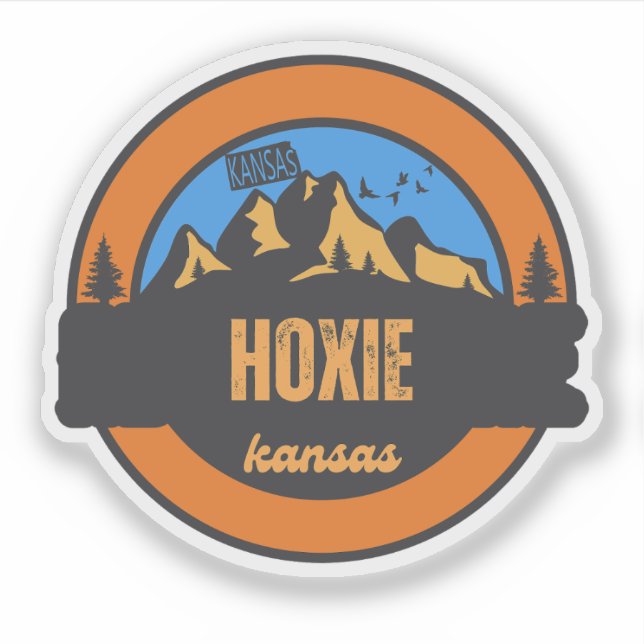 Pegatina Hoxie, Kansas  (Anverso)