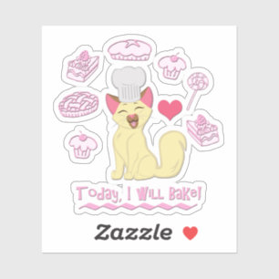 Pegatina ¡Hoy Voy A Bake!