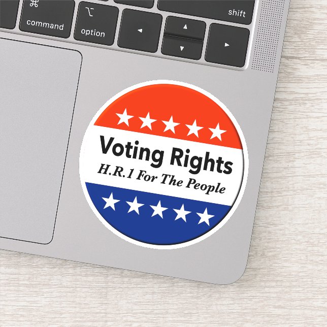 Pegatina HR1 Ley de derechos de voto para el pueblo (Detalle)