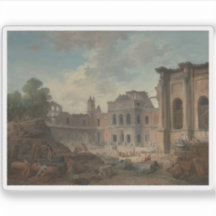 Hubert Robert: Demolición del castillo de Meudon