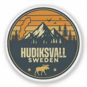 Pegatina Hudiksvall, Suecia Sverige