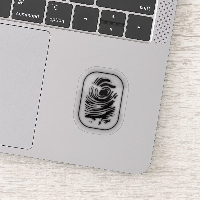 Pegatina Huella digital (Detalle)