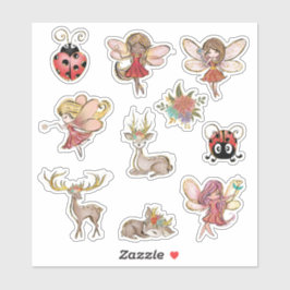 Pegatina Huerto de hadas