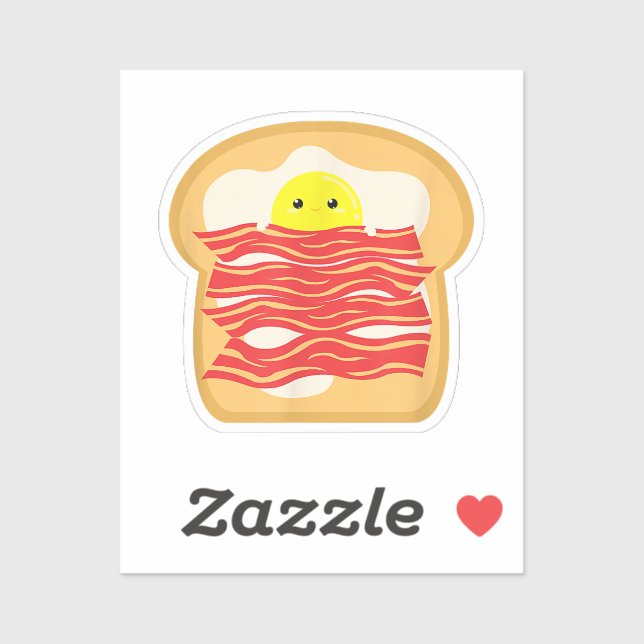 Pegatina Huevo divertida en una camiseta de tocador tostada (Hoja)