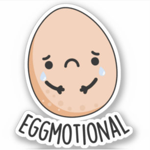 Pegatina Huevo emocional divertida emocional