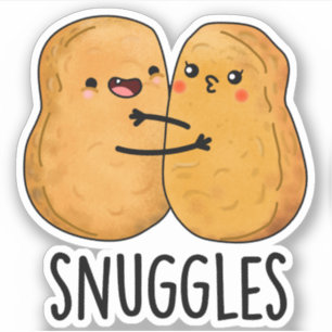 Pegatina Huggs Divertido Nugget Pareja Pun